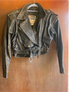 Vintage Argentinian Leather Moto Jacket